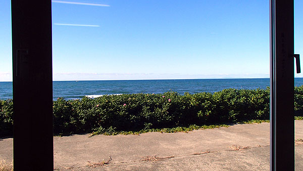 海の向こうには北海道